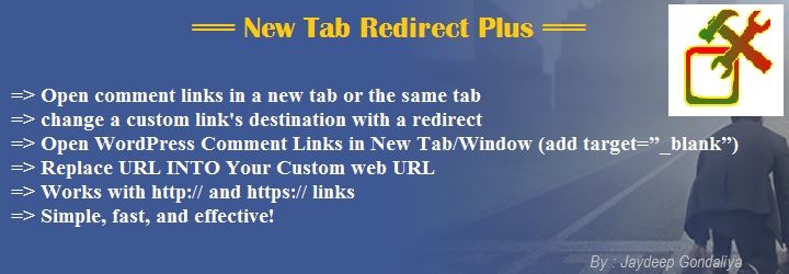New Tab Redirect Plus Preview Wordpress Plugin - Rating, Reviews, Demo & Download