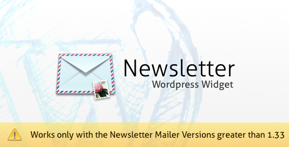 Newsletter Mailer Wordpress Widget Preview - Rating, Reviews, Demo & Download