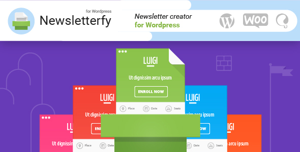 Newsletterfy – Newsletter Builder Plugin for Wordpress Preview - Rating, Reviews, Demo & Download