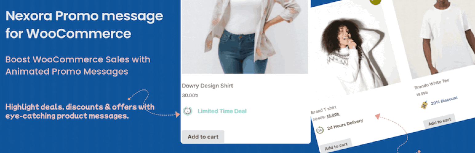 Nexora Promo Messages For WooCommerce Preview Wordpress Plugin - Rating, Reviews, Demo & Download