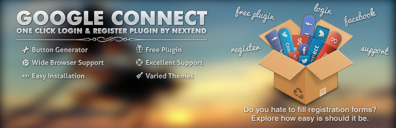 Nextend Google Connect Preview Wordpress Plugin - Rating, Reviews, Demo & Download