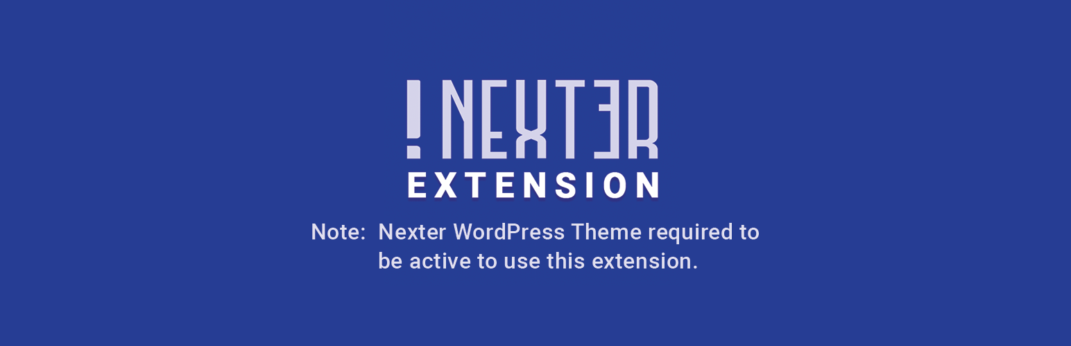 Nexter Extension Preview Wordpress Plugin - Rating, Reviews, Demo & Download