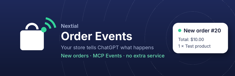 Nextial Order Events For WooCommerce Preview Wordpress Plugin - Rating, Reviews, Demo & Download
