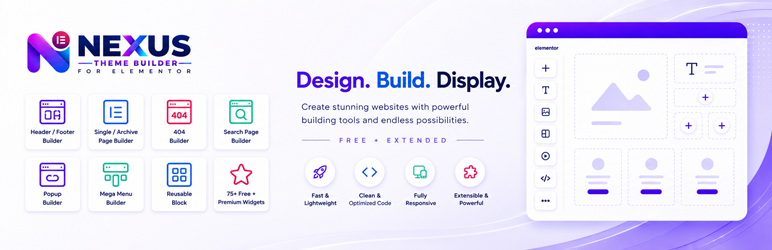Nexus Theme Builder For Elementor Preview Wordpress Plugin - Rating, Reviews, Demo & Download