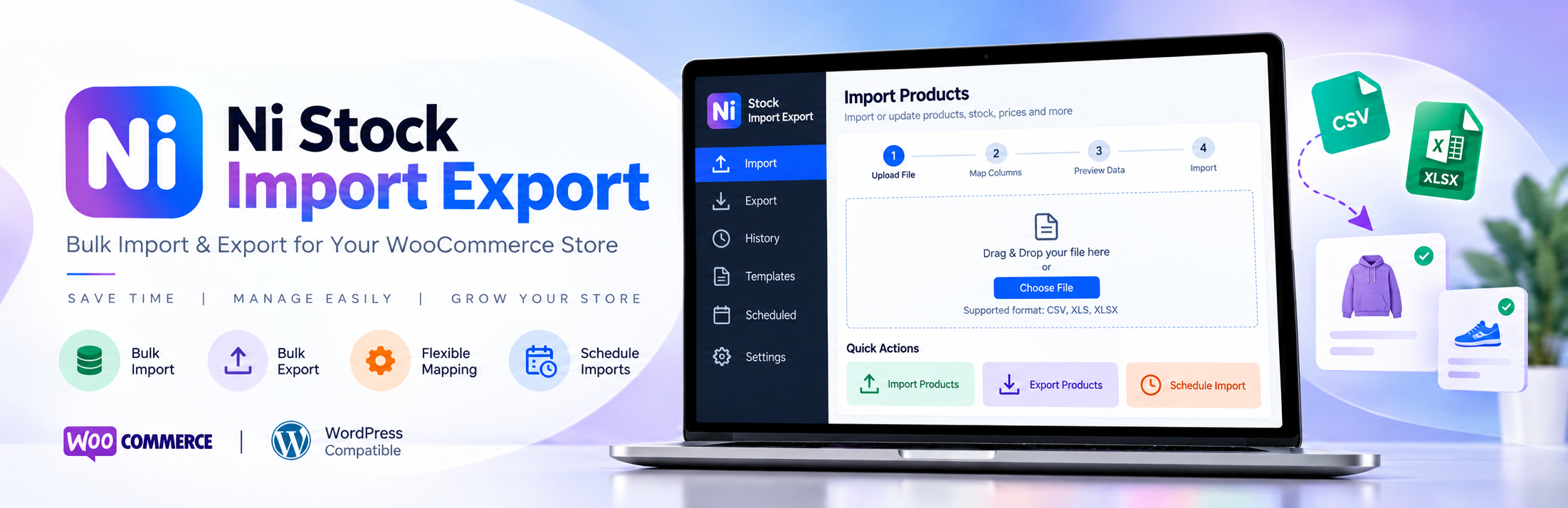 Ni Stock Import Export Preview Wordpress Plugin - Rating, Reviews, Demo & Download