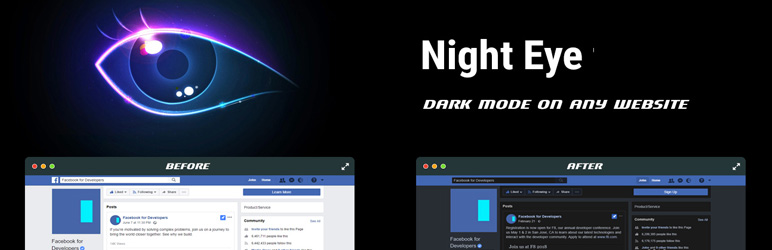 Night Eye – Dark Mode Plugin Preview - Rating, Reviews, Demo & Download