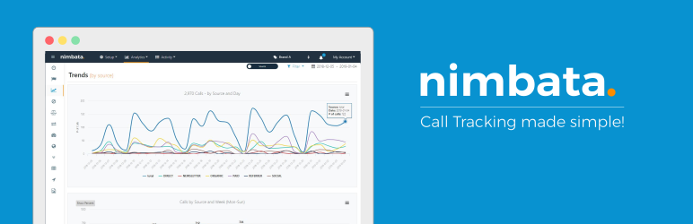 Nimbata Call Tracking Preview Wordpress Plugin - Rating, Reviews, Demo & Download