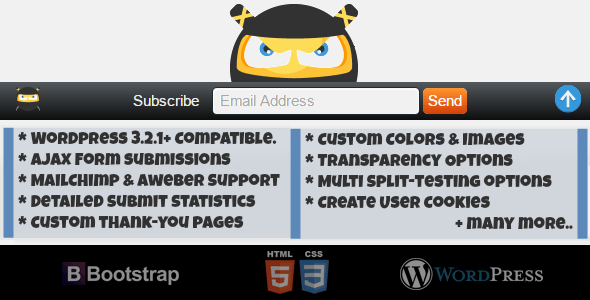 Ninja Bar Plugin for Wordpress Preview - Rating, Reviews, Demo & Download