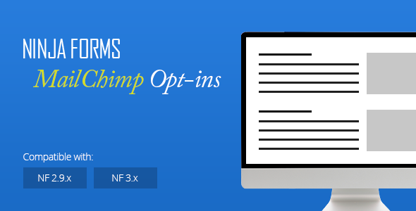Ninja Forms MailChimp Opt-ins Preview Wordpress Plugin - Rating, Reviews, Demo & Download