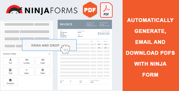 Ninja Forms PDF Customizer Preview Wordpress Plugin - Rating, Reviews, Demo & Download