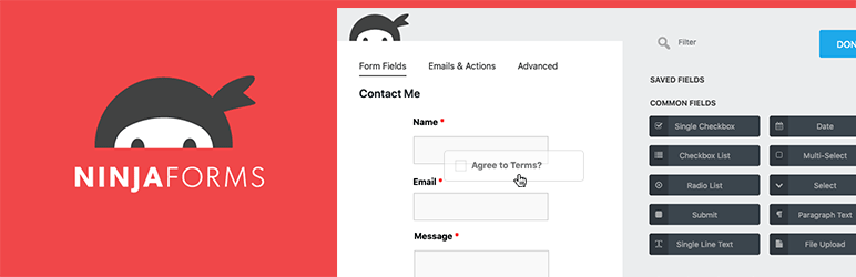 Ninja Forms – The Contact Form Builder That Grows With You Preview Wordpress Plugin - Rating, Reviews, Demo & Download