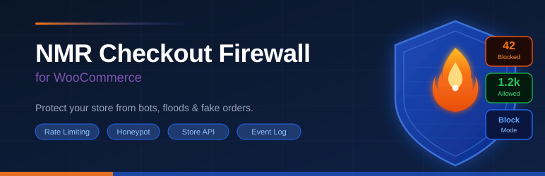 NMR Checkout Firewall For WooCommerce Preview Wordpress Plugin - Rating, Reviews, Demo & Download