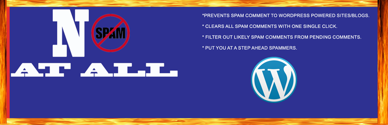 No Spam At All Preview Wordpress Plugin - Rating, Reviews, Demo & Download