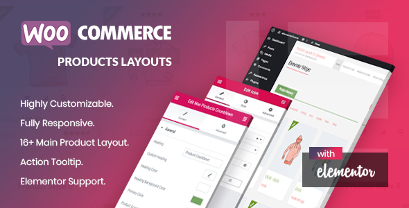 Noo Products Layouts – WooCommerce Addon For Elementor Page Builder Preview Wordpress Plugin - Rating, Reviews, Demo & Download