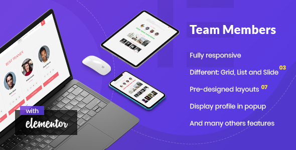 Noo Team Member – Addon For Elementor Page Builder Preview Wordpress Plugin - Rating, Reviews, Demo & Download