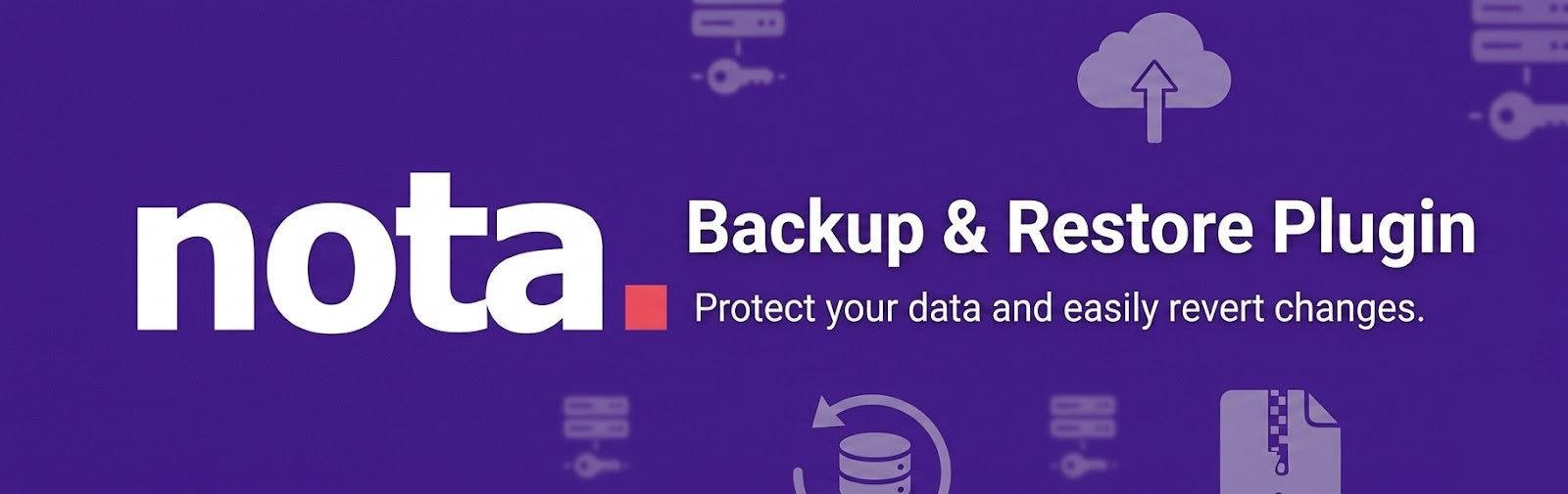 Nota Backup & Restore Preview Wordpress Plugin - Rating, Reviews, Demo & Download
