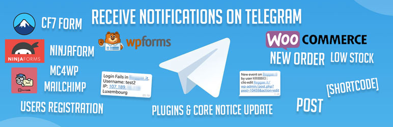 Notification For Telegram Preview Wordpress Plugin - Rating, Reviews, Demo & Download