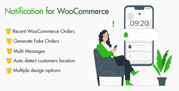 Notify – WooCommerce Recent Sales Popups ( Live Sales Notification ) Preview Wordpress Plugin - Rating, Reviews, Demo & Download