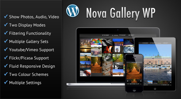 Nova Gallery – Multimedia Gallery Wordpress Plugin Preview - Rating, Reviews, Demo & Download