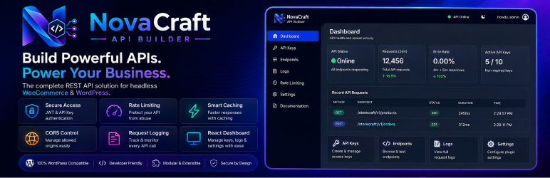 NovaCraft API Builder Preview Wordpress Plugin - Rating, Reviews, Demo & Download
