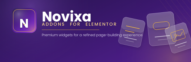 Novixa Addons For Elementor Preview Wordpress Plugin - Rating, Reviews, Demo & Download