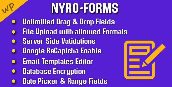 Nrio-Forms Custom Forms Builder Preview Wordpress Plugin - Rating, Reviews, Demo & Download