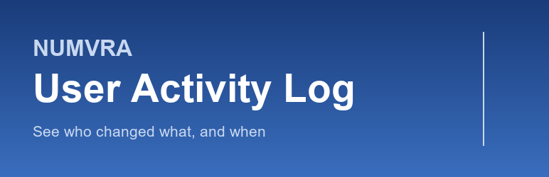 Numvra User Activity Log Preview Wordpress Plugin - Rating, Reviews, Demo & Download