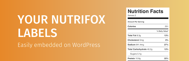 Nutrifox WP Connector Preview Wordpress Plugin - Rating, Reviews, Demo & Download
