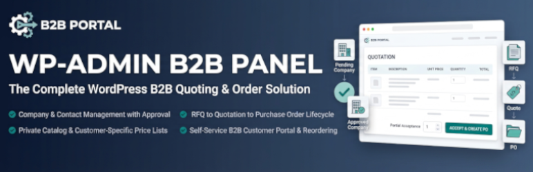 Obydullah B2B Portal Preview Wordpress Plugin - Rating, Reviews, Demo & Download