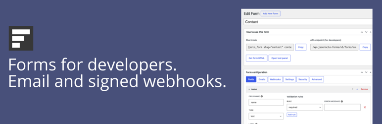 Octa Forms Preview Wordpress Plugin - Rating, Reviews, Demo & Download