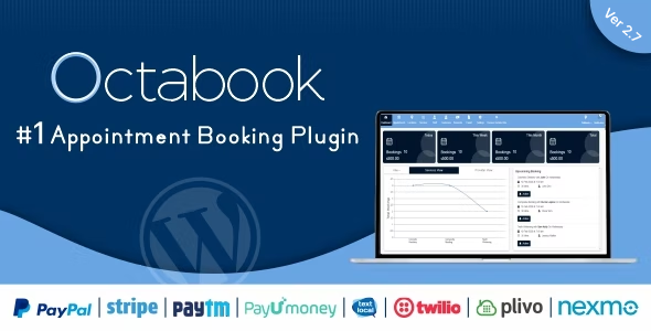 Octabook Appointment Scheduling Software System Plugin for Wordpress Preview - Rating, Reviews, Demo & Download