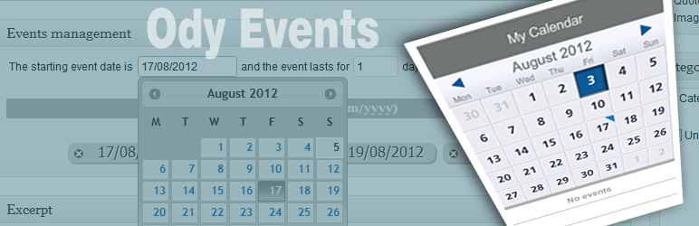 Ody Events Preview Wordpress Plugin - Rating, Reviews, Demo & Download