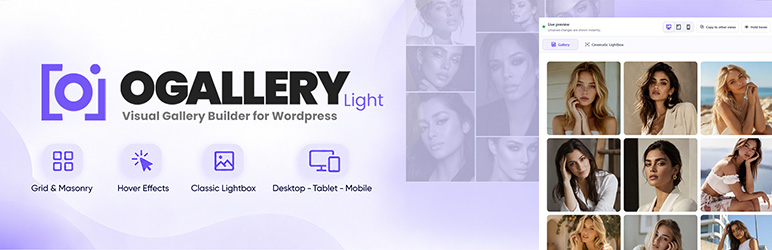 OGALLERY Light Preview Wordpress Plugin - Rating, Reviews, Demo & Download