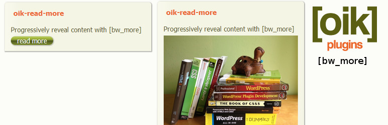 Oik-read-more Preview Wordpress Plugin - Rating, Reviews, Demo & Download