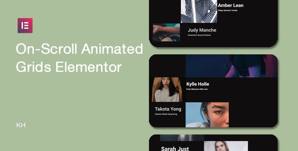 On-Scroll Animated Grid For Elementor Preview Wordpress Plugin - Rating, Reviews, Demo & Download