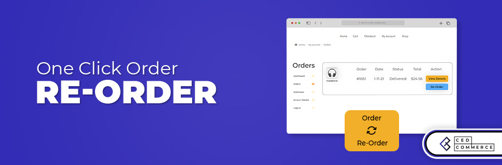 One Click Order Re-Order Preview Wordpress Plugin - Rating, Reviews, Demo & Download