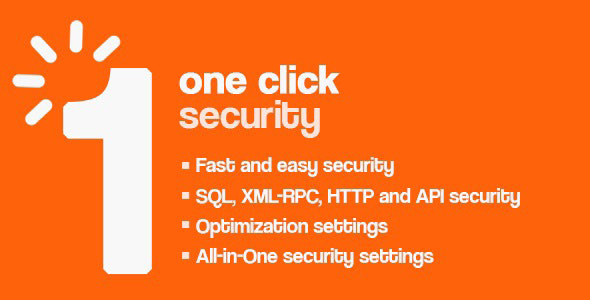 One Click Security – Wordpress Protection Preview - Rating, Reviews, Demo & Download