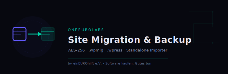 OneEuroLabs Site Migration & Backup Preview Wordpress Plugin - Rating, Reviews, Demo & Download