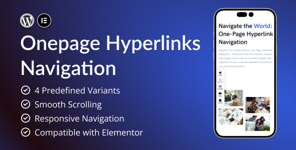 OnePage Hyperlinks Navigation Preview Wordpress Plugin - Rating, Reviews, Demo & Download