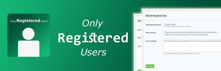 Only Registered Users Preview Wordpress Plugin - Rating, Reviews, Demo & Download
