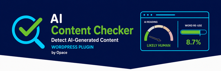 Opace AI Content Checker & Detector Preview Wordpress Plugin - Rating, Reviews, Demo & Download