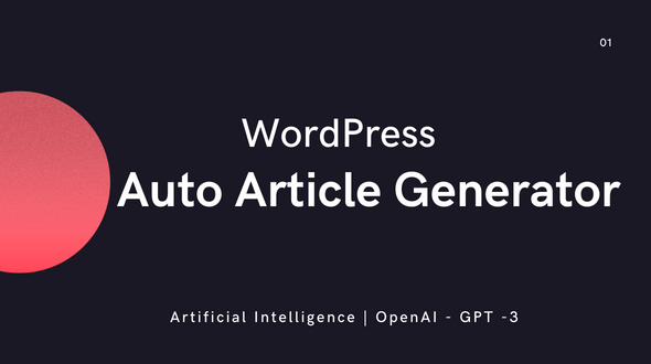 OpenAI Article Writer – GPT-3 Preview Wordpress Plugin - Rating, Reviews, Demo & Download