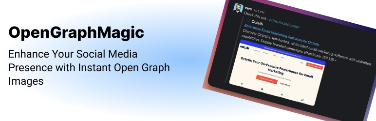 OpenGraphMagic Preview Wordpress Plugin - Rating, Reviews, Demo & Download