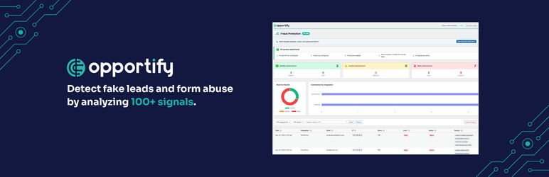 Opportify Fraud Protection Preview Wordpress Plugin - Rating, Reviews, Demo & Download