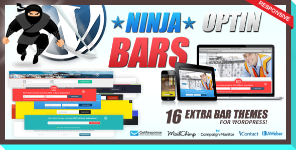Optin Bars Pack For Ninja Popups Preview Wordpress Plugin - Rating, Reviews, Demo & Download
