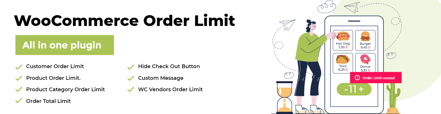 Order Limit For WooCommerce Preview Wordpress Plugin - Rating, Reviews, Demo & Download