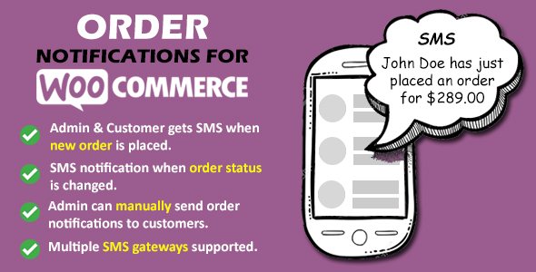 Order Notifications For WooCommerce Preview Wordpress Plugin - Rating, Reviews, Demo & Download