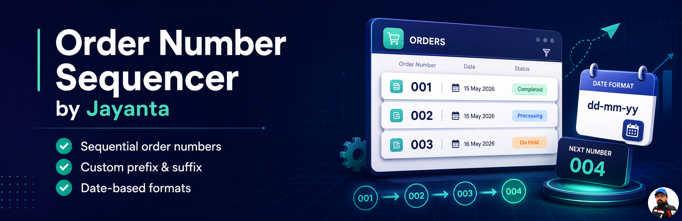 Order Number Sequencer By Jayanta Preview Wordpress Plugin - Rating, Reviews, Demo & Download