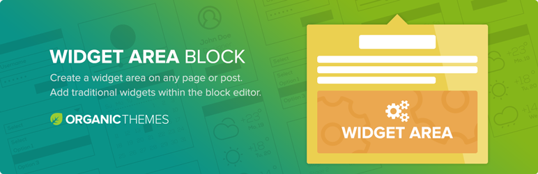 Organic Widget Area Block Preview Wordpress Plugin - Rating, Reviews, Demo & Download