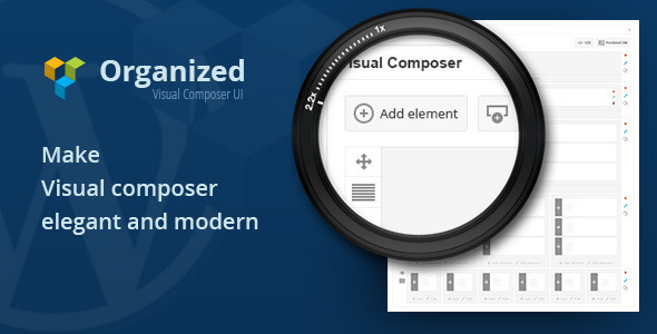Organized – Visual Composer UI Preview Wordpress Plugin - Rating, Reviews, Demo & Download
